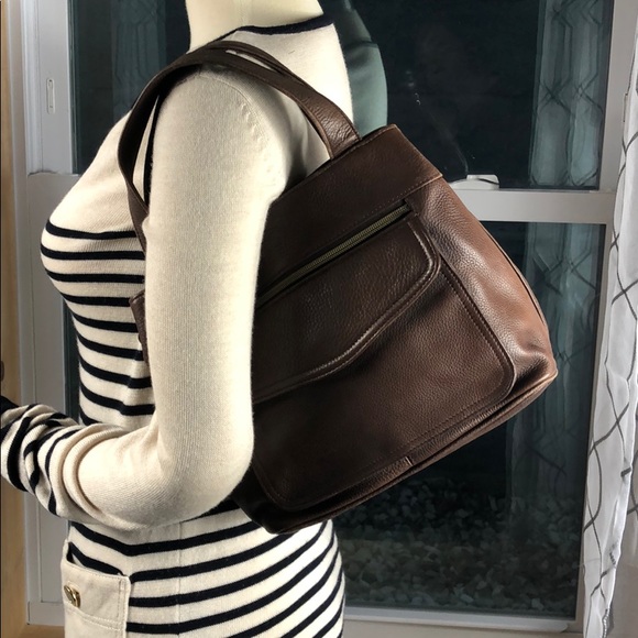 Vintage fossil bag purse leather key shoulder - Picture 2 of 7